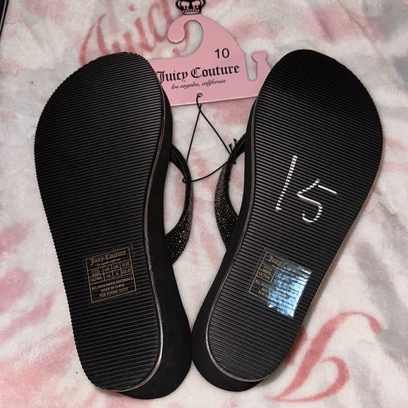 Juicy Couture sparkle platform flip flops - Picture 3 of 8